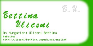 bettina ulicsni business card